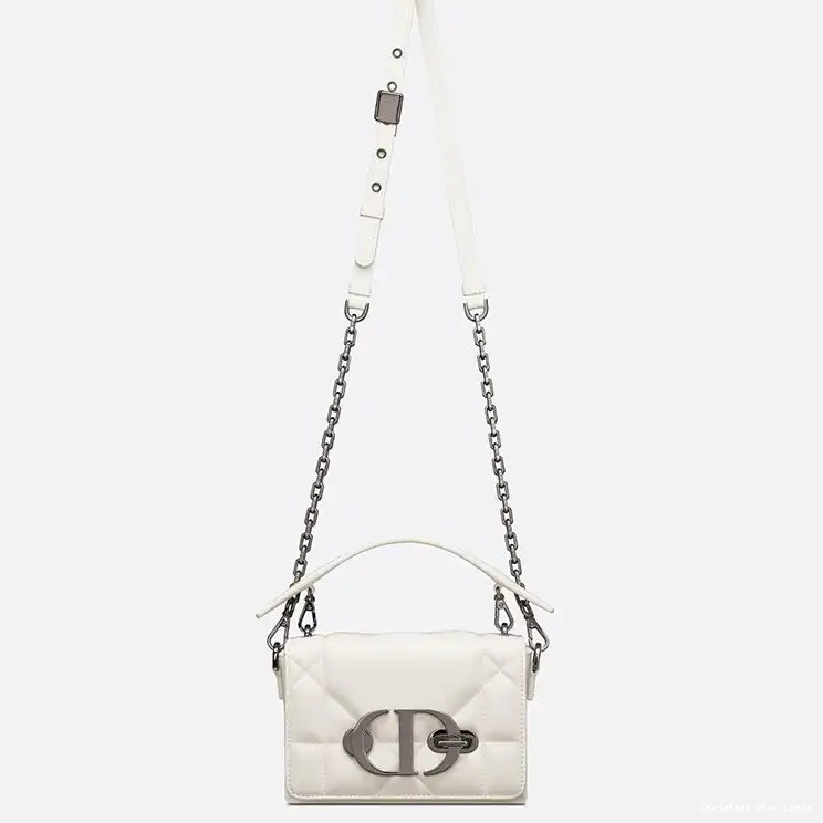 Cheap White 30 Maxicannage with Box Handle Montaigne Dior Lambskin Bag 0526 Luxury